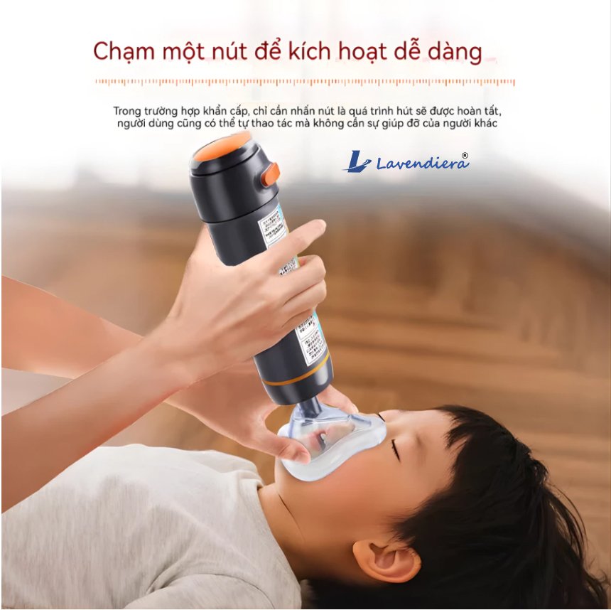 Dụng Cụ Hút Dị Vật , Hỗ Trợ Sơ Cứu Nghẹn Hóc Cho Người Lớn Và Trẻ Em (Nút Bấm) - Lavendiera 03